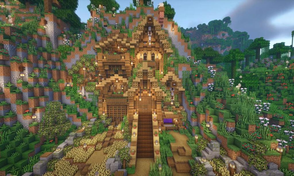 Minecraft Mountain houses