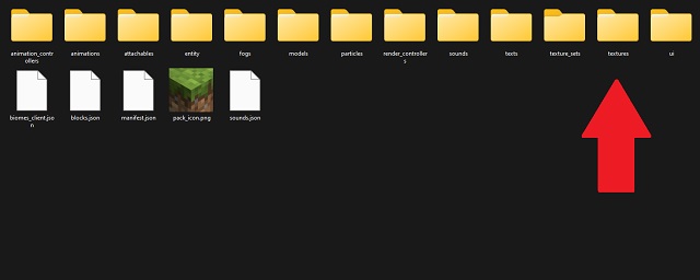 Minecraft Texture folder for bedrock