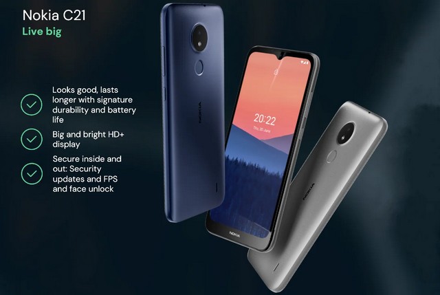 MWC 2022: Nokia C21, C21 Plus, and C2 Second Edition with Android 11 Go Launched