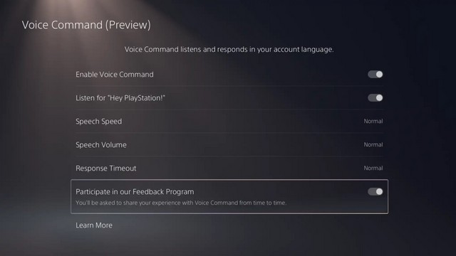 Sony "Hey PlayStation!" Voice Command for PS5 preview