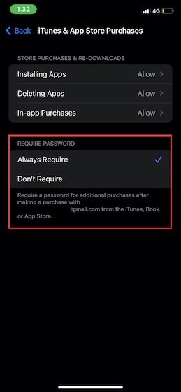 Restrict App Store purchases on iOS