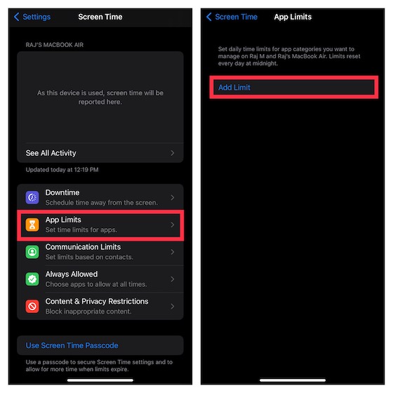 Définir Les Limites Des Applications Sur Ios