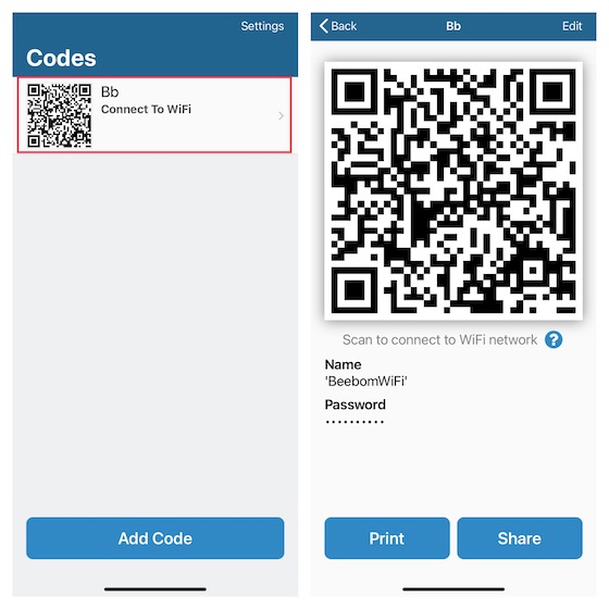 Sharing Wi-Fi password from iOS to Android