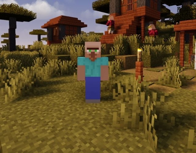 Technoblade Villager (w/o crown) Minecraft Mob Skin