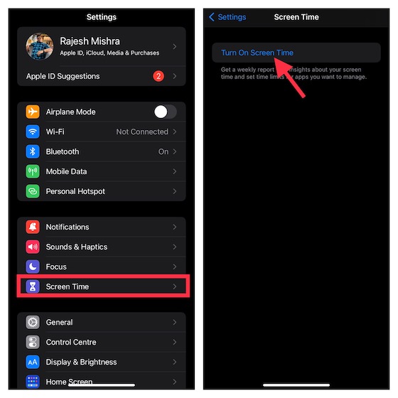 Activer Screen Tim sur iPhone et iPad