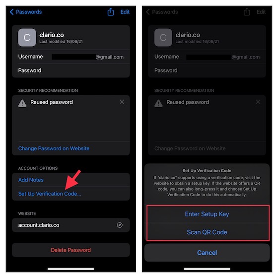 Utiliser L'Authentificateur De Mot De Passe Intégré Sur Ios Et Ipados