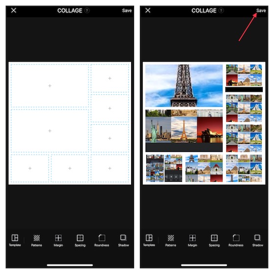 Utilisez Fotor pour créer des collages sur iPhone et iPad 