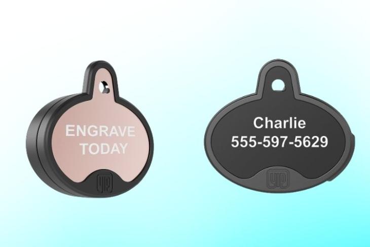 YIP Smart Tag Personalized ID Tag and Finder - Works with Apple Find My, dog  ID Tags