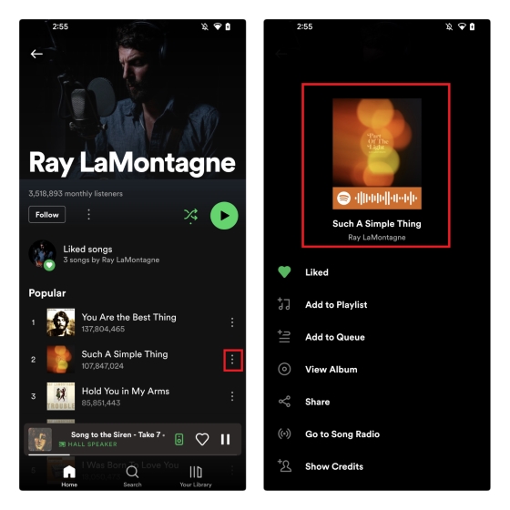 access spotify code on mobile