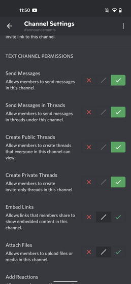 allow message sending permission in Discord read only channels