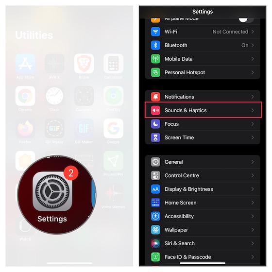 how to change ringtone on iphone alarm clock choose Sounds & Haptics