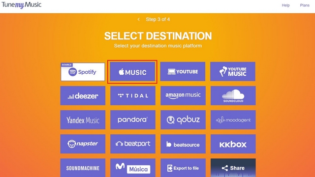 choose destination service