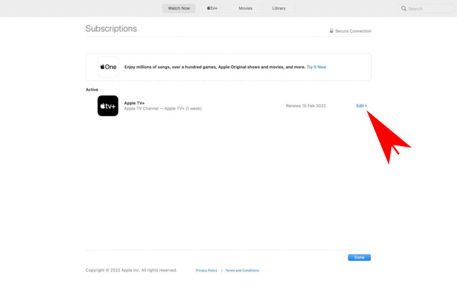 Modifier L'Abonnement Apple Tv+ Actif Sur Mac