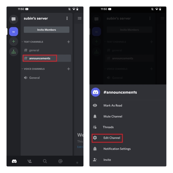 edit channel discord mobile