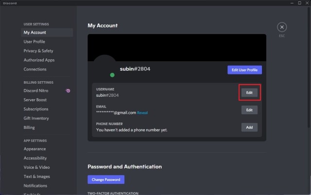How to Get an Invisible Discord or Steam Name and Avatar Edit-username