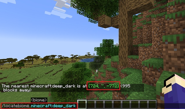 locate biome command for deep dark