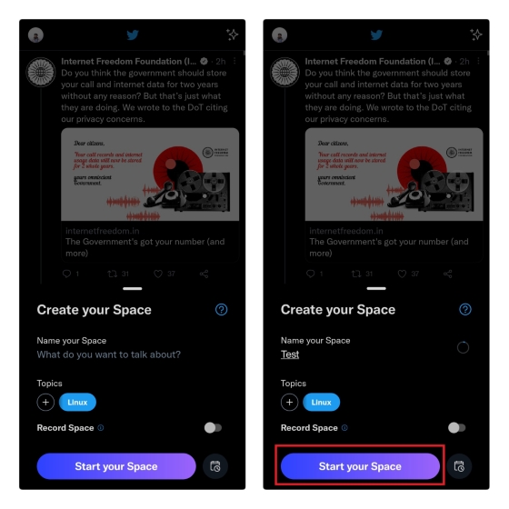 Twitter Spaces Being Tested for Android Beta Users Which Allows