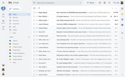 new gmail rolling out