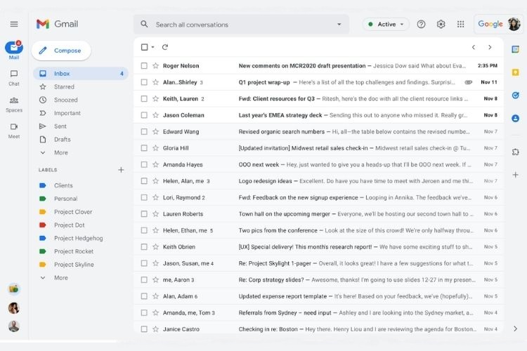 new gmail rolling out