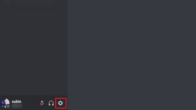 open discord settings page