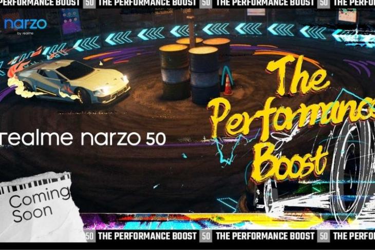 realme narzo 50 teaser