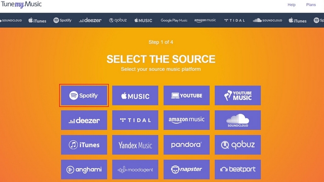 select music source