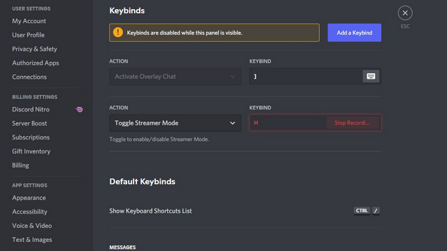 set key to toggle streamer mode