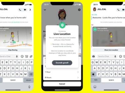 snapchat live location sharing