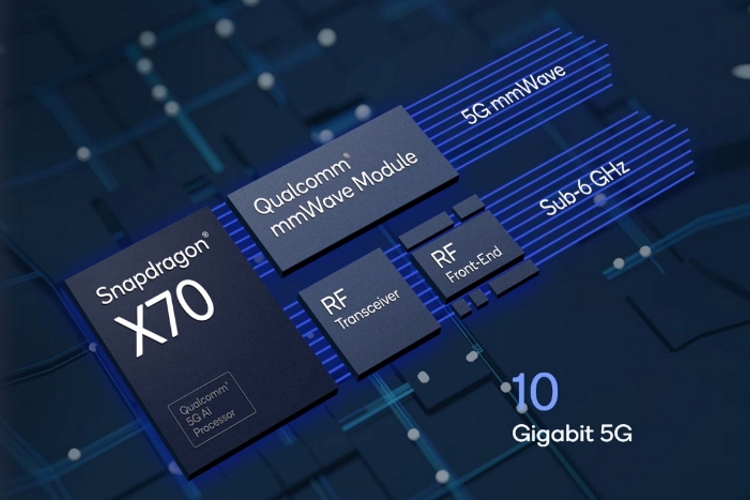snapdragon x70 5g modem announced