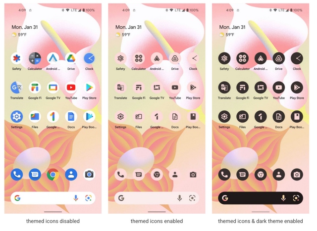 themed icons android 13