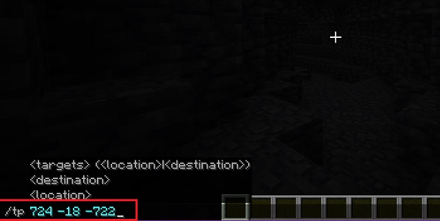 tp teleport command