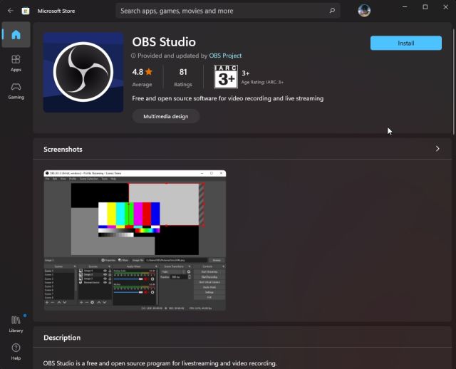 obs studio recording settings reconfigure