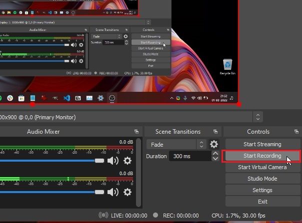 Record the Screen on Windows 11 With OBS Studio