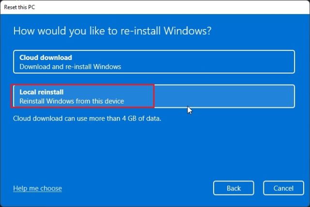 إعادة ضبط المصنع لنظام التشغيل Windows 11 (2022)