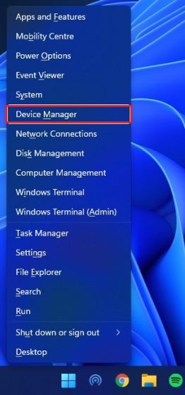 device manager