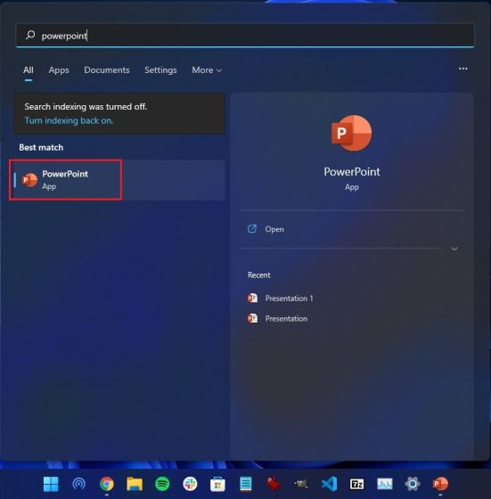 قم بتسجيل الشاشة على Windows 11 باستخدام Microsoft PowerPoint