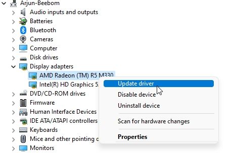 Driver amd radeon r5 m330 windows 10 hot sale