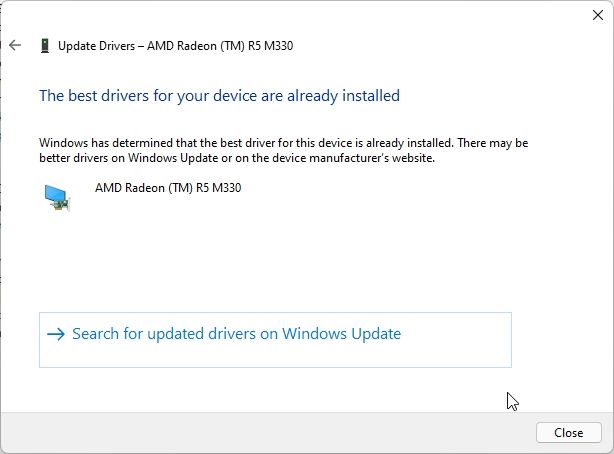 Update Drivers on Windows 11 With Device Manager