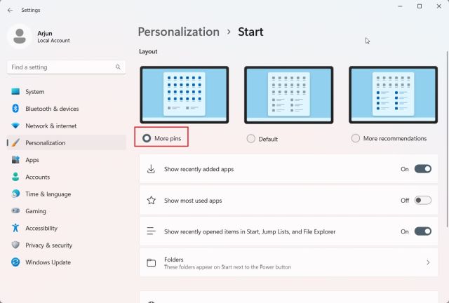 Method 2: Reduce Recommended Section Area and Add More Pins