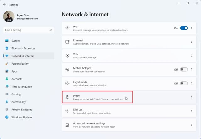 8. تحقق من إعدادات DNS والبروكسي