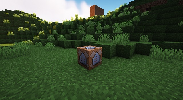 A Command Block in Minecraft