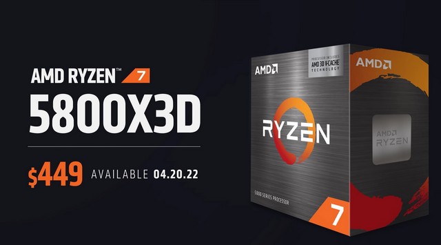 AMD Ryzen 7 5800X3D processor price and availability announced