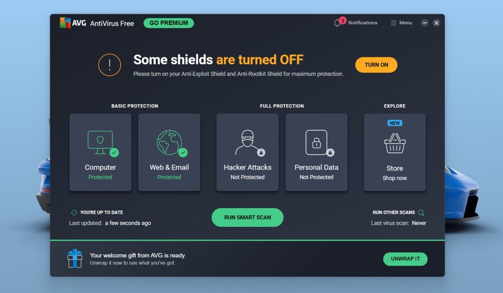 AVG best free antivirus for windows 11