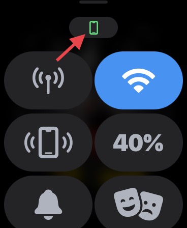 Apple Watch is connected to the iPhone