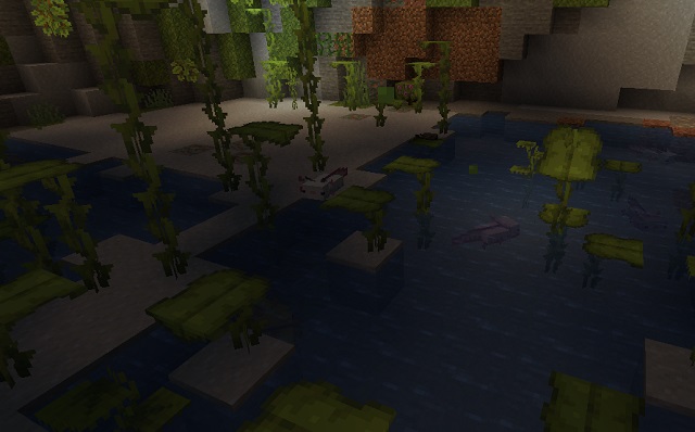 Ngendi golek axolotls ing Minecraft