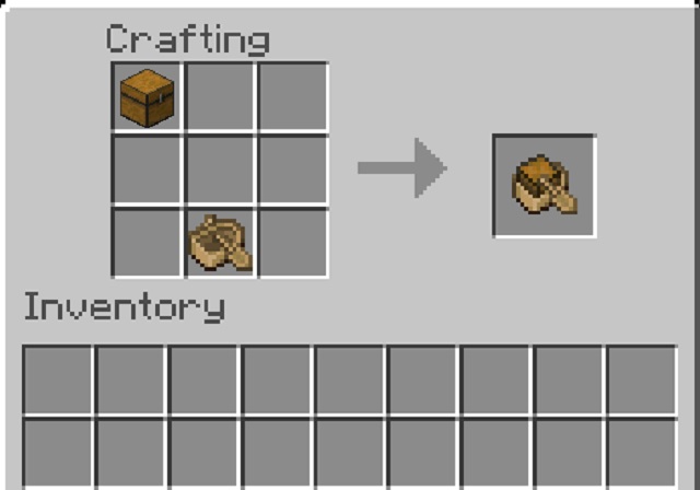 Crafting Recipe Boat with Chest