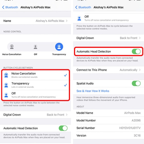Customize AirPods settings on iPhone