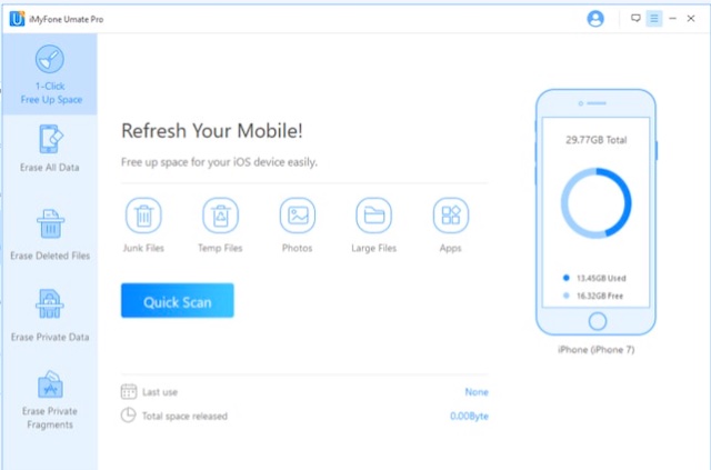 Hapus Cache di iPhone dan iPad Menggunakan iMyFone Umate