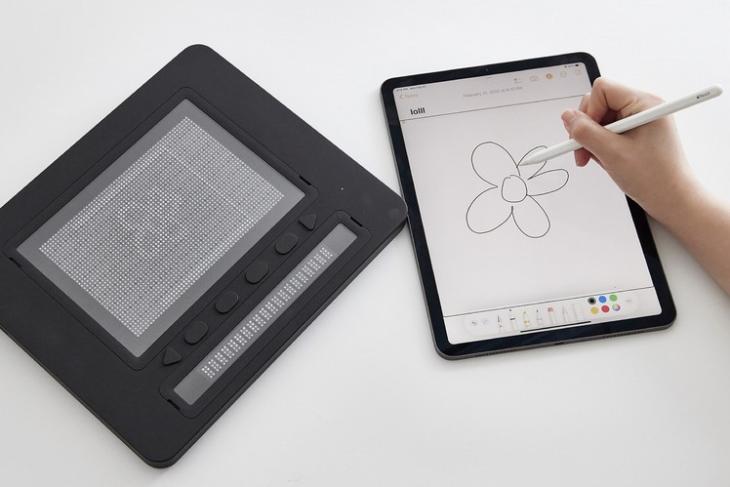 The Dot Pad Is an Advanced Tactile Display That Can Generate Images for the Visually-Impaired