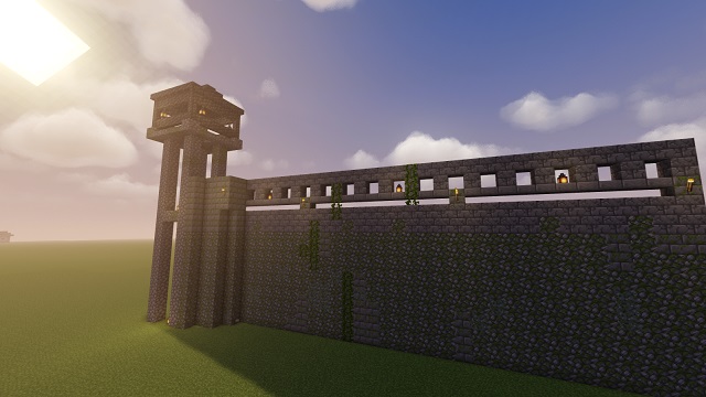 minecraft castle walls